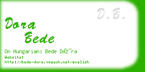 dora bede business card